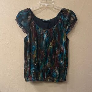 Zac & Rachel Multicolor Abstract Women's Blouse